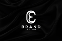 Letter E Outline Logo Design Template Screenshot 1