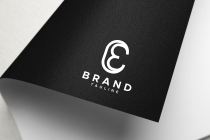 Letter E Outline Logo Design Template Screenshot 3