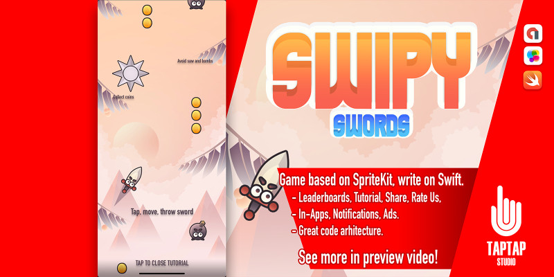 Swipy Swords - iOS App Source Code