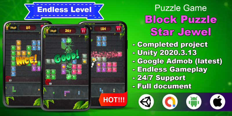 Block Puzzle - Puzzle Game - Unity Project - Admob