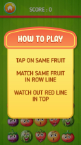 Fruit Crush Sega - Android App Template Screenshot 2