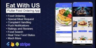 Eat With Us - Flutter Food Ordering App