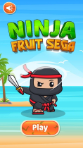 Ninja Fruit Sega Match Puzzle Game For Android Screenshot 1