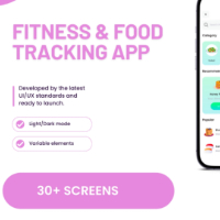 Fitness And Food Flutter Analytics App 