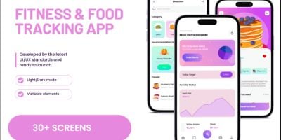 Fitness And Food Flutter Analytics App 