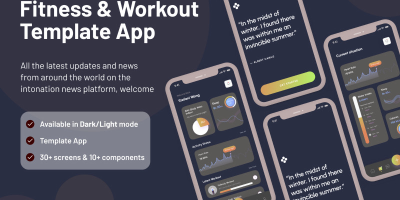 Fitness And Workout Template Flutter App 