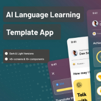 AI Learning Language Flutter App UI