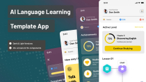 AI Learning Language Flutter App UI Screenshot 1