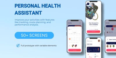Personal Health Assistant Flutter  UI Kit