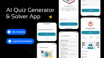 AI Quiz Generator and Solver Flutter UI Kit Screenshot 1