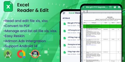 Excel Reader And Edit Android App 