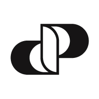 dp or pd letter mark logo design template