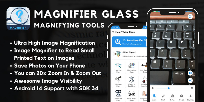 Magnifier Glass Magnifying - Android