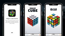 Magic Cube Puzzle 3D Game with AdMob Ads Android Screenshot 1