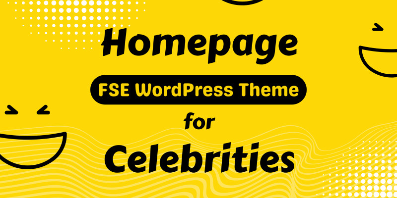 Homepage - WordPress Theme for Celebrities