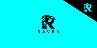 Raven Letter Logo