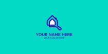 House And Magnifying Glass Logo Design Template Screenshot 2