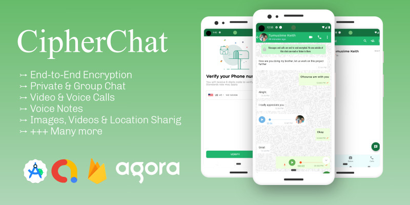 CipherChat - Full Android Studio Project