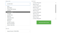 Word Cloud Generator PHP Script Screenshot 5