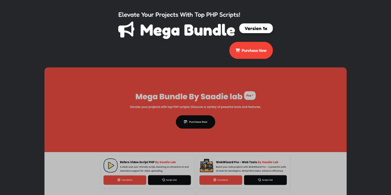 Refers - Ultimate PHP Scripts Mega Bundle