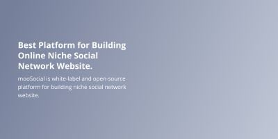 mooSocial - The Ultimate PHP Social Network Script
