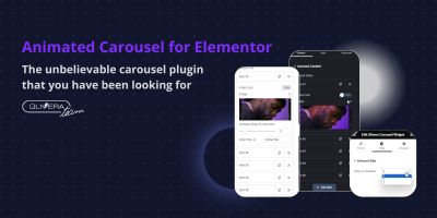 Animated Carousel for Elementor​