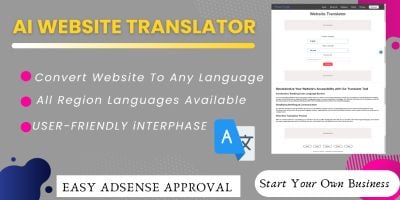 Website Translator PHP Script