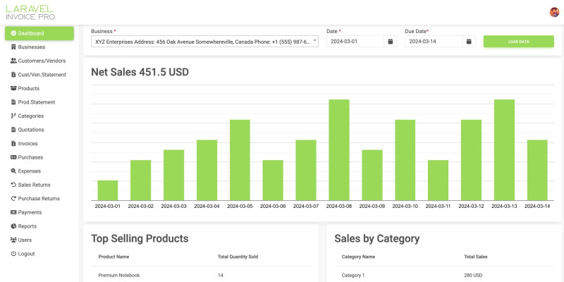 Laravel Invoice Pro