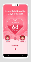 Love Relation Days Calculator Android Screenshot 1