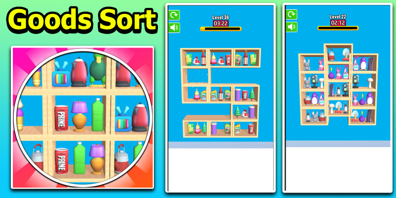 Goods Matching Sort 3D Puzzle Trending Game Unity 