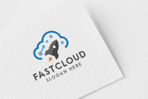 Fast Cloud Pro Logo Template Screenshot 2