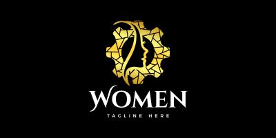 Luxurious Working Business Women Empowerment Logo
