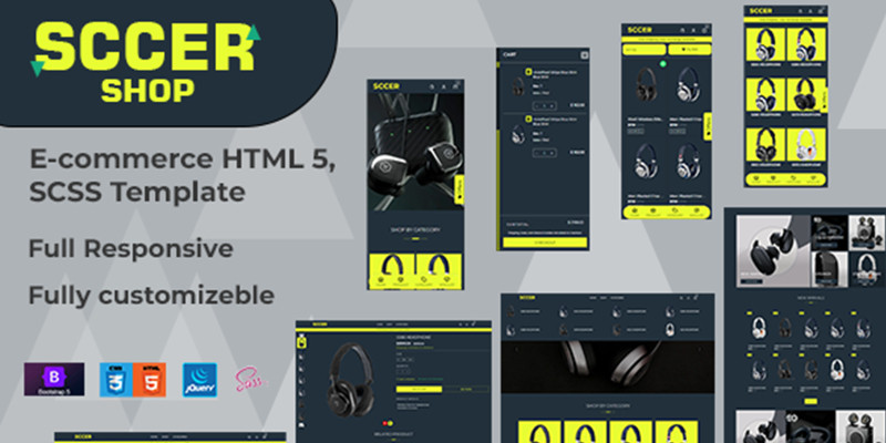 Sccershop  HTML 5 Web Template