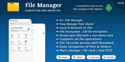 Fx File Manager And Explorer with Admob Ads