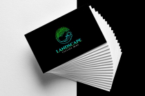 Circle Tree Ocean Landscape Logo Design Screenshot 4