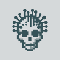 Pixel Skull Gaming Logo