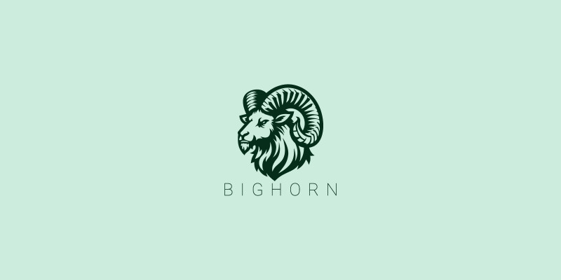 Bighorn Head Logo