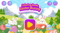 Coloring Book: Easter Bunny - HTML5 Construct Game Screenshot 4