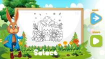 Coloring Book: Easter Bunny - HTML5 Construct Game Screenshot 5