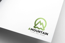 Letter A Abstract Mountain Logo Design Screenshot 2