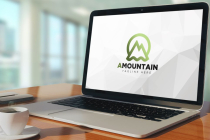 Letter A Abstract Mountain Logo Design Screenshot 3