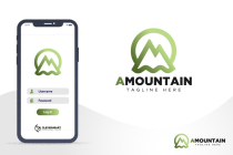 Letter A Abstract Mountain Logo Design Screenshot 5