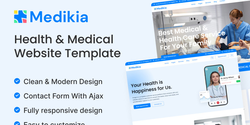 Medikia - Health And Medical HTML 5 Template