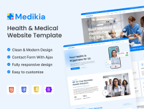 Medikia - Health And Medical HTML 5 Template Screenshot 1