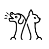 Cool Dog And Cat Logo Design