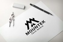 Letter M Mountain  Logo Screenshot 1