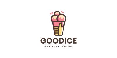 Good Ice Cream Logo Template