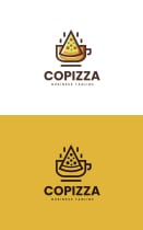 Coffee And Pizza Logo Template Screenshot 3