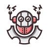 Gear Robot Logo Template