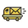 car-mail-delivery-logo-template